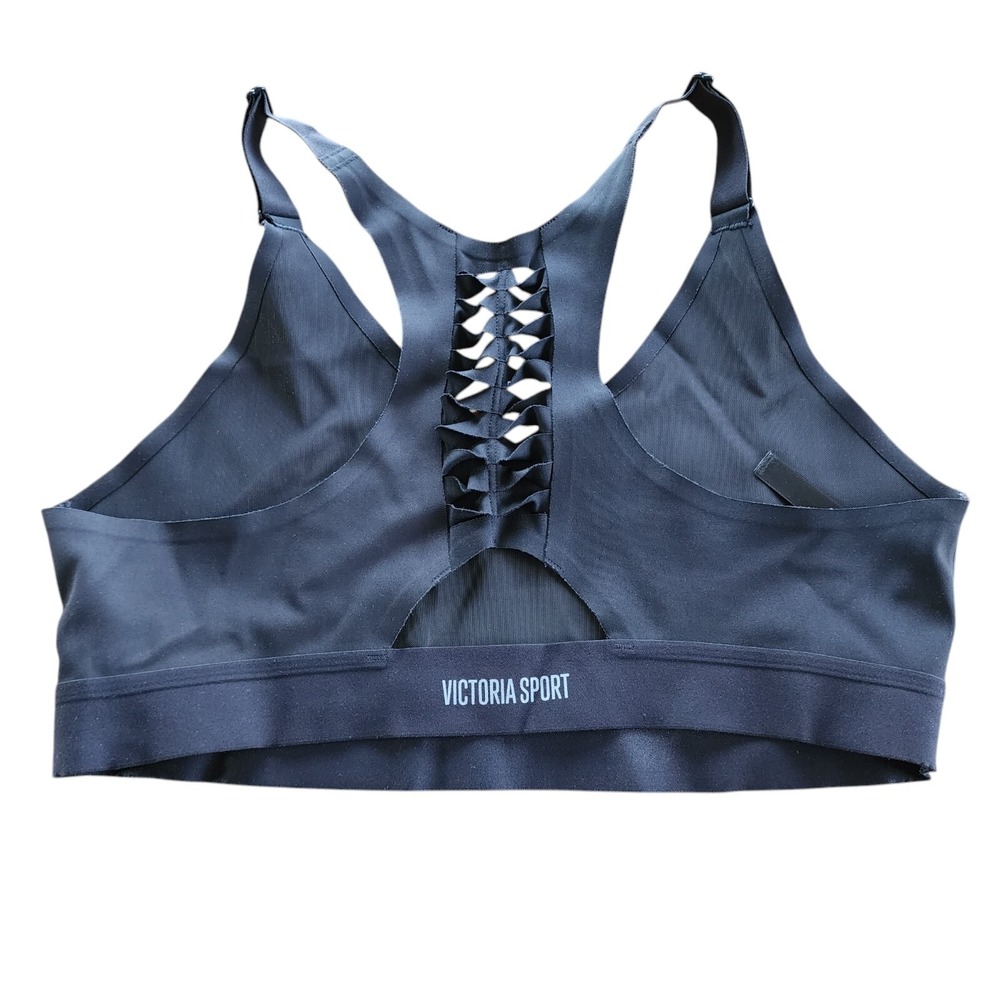 Victoria's Secret Sport Non Padded Black Sexy Cutout Bra Size Large